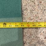 Hudson’s Bay Point Sage Green 100% Wool Dark Gree Stripe Vintage Blanket 63”x80”