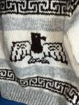 Vintage Canadian Sweater Company Cowichan Cardigan L/XL Totem Ski Shop 100% Wool