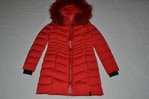 AUTHENTIC RUDSAK WOMENS MALEFICA QUILTED DOWN PUFFER REMOVABLE FUR RED ALL SIZES