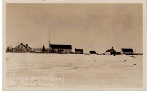 RPPC Hudson's Bay Company in Moose Factory Ontario Vtg ON Photo Postcard c1950