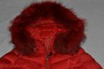 AUTHENTIC RUDSAK WOMENS MALEFICA QUILTED DOWN PUFFER REMOVABLE FUR RED ALL SIZES