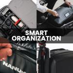 NANUK N-PVD 40L Duffle Camera Bag for Photographers – Hardshell Travel Backpack with Tripod Holder, Fits Multiple Camera Bodies, Large Lenses, 16″ Laptop & More – For City, Travel & Adventure