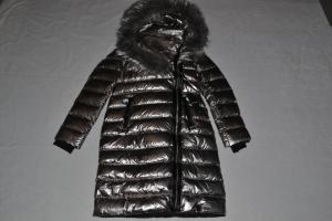 AUTHENTIC RUDSAK WOMENS MELODIC LONG DOWN PUFFER COAT FUR METALLIC  ALL SIZES