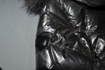 AUTHENTIC RUDSAK WOMENS MELODIC LONG DOWN PUFFER COAT FUR METALLIC  ALL SIZES
