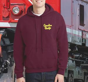 Canadian Pacific (CP) "1950' Style Script" - 50/50 Cotton/Polyester Adult Hoodie