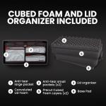 NANUK 935 Hard Case with Cubed Foam and Lid Organizer – Waterproof Protective Equipment Case with Wheels, 22” x 14” x 9” – Dustproof, Airline Carry-On Approved – Black