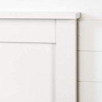 South Shore Furniture Vito Collection, 54 by 60-Inch Full/Queen Headboard, Pure White