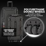 NANUK 962 Pro Photo Kit– Waterproof Large Travel Camera Hard Case with Wheels, Padded Dividers & Retractable Handle, 31" x 20" x 11" –Impact-Resistant, Dustproof, Durable, Ideal for Heavy Loads –Black