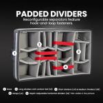 NANUK 962 Pro Photo Kit– Waterproof Large Travel Camera Hard Case with Wheels, Padded Dividers & Retractable Handle, 31" x 20" x 11" –Impact-Resistant, Dustproof, Durable, Ideal for Heavy Loads –Black