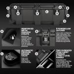 NANUK 962 Pro Photo Kit– Waterproof Large Travel Camera Hard Case with Wheels, Padded Dividers & Retractable Handle, 31" x 20" x 11" –Impact-Resistant, Dustproof, Durable, Ideal for Heavy Loads –Black