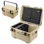 NANUK Trail 35 – 38.8 L (10.2-Gallon) Waterproof Gear Case – Modular Cargo Case for Camping, Fishing, Hunting & Outdoor Storage – Dustproof and Impact Resistant (22.0” x 15.9” x 11.6”) – Desert Tan