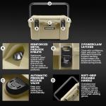 NANUK Trail 35 – 38.8 L (10.2-Gallon) Waterproof Gear Case – Modular Cargo Case for Camping, Fishing, Hunting & Outdoor Storage – Dustproof and Impact Resistant (22.0” x 15.9” x 11.6”) – Desert Tan