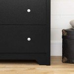 South Shore Furniture Vito Collection, 5-Drawer Chest, Black