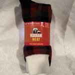 Kodiak Canada’s Boot Cold Weather Socks 3-Pack Mens 7-12  Black / Red Plaid- New