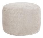 Gouchee Home Dotcom Alfa Pouf Ottoman Soft Velour Footrest Beige