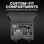 NANUK 915 DJI™ Mini 5 Pro Fly More Combo Plus - Waterproof Hard Case with Drone Foam Insert, Crushproof, Portable Travel Case, Made in Canada - Graphite (15.8" x 12.1" x 6.8")
