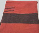 Vtg Hudson Bay Company 4 Point Wool Blanket Wild Cranberry England 83"x66” Nice