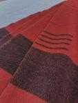 Vtg Hudson Bay Company 4 Point Wool Blanket Wild Cranberry England 83"x66” Nice