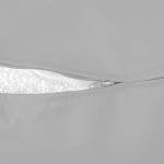 Gouchee Home Alpine Outdoor/Indoor Bean Bag Lounger Chair with Back Rest Filling Included for Patio and Outdoors Silver