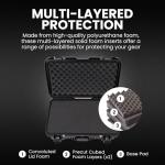 NANUK 935 Hard Case with Cubed Foam – Waterproof Protective Equipment Case with Wheels, 22” x 14” x 9” – Dustproof and Impact Resistant, Airline Carry-On Approved – Black