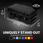 NANUK 935 Hard Case with Cubed Foam – Waterproof Protective Equipment Case with Wheels, 22” x 14” x 9” – Dustproof and Impact Resistant, Airline Carry-On Approved – Black