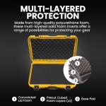 Nanuk 935 Waterproof Carry-On Hard Case with Wheels and Foam Insert (Yellow)