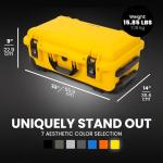 Nanuk 935 Waterproof Carry-On Hard Case with Wheels and Foam Insert (Yellow)