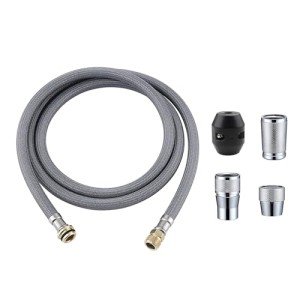 Kitchen Faucet Parts Pull out Faucet Hose Compatible for Grohe 48293000 Flexible Shower Hose Replacement With Weight Ball and 3 Connectors