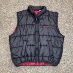 VTG Swingster Mens Puffer Vest Kawasaki Black XL Kodiak Full Zip Snow Mobile MX