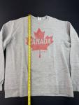 Port & Company Canada Crew Neck Sweatshirt Mens Size Large Graphic Print Gray