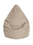 Gouchee Home Brava Collection Contemporary Polyester Upholstered Plush Bean Bag Chair, Khaki