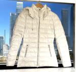 Mackage  Women's White Hooded Jacket Long Sleeve Full Zip Closure Sz XS.