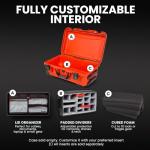 NANUK 935 Hard Case – Waterproof Equipment Case with Wheels, 22” x 14” x 9” – Dustproof and Impact Resistant, Airline Carry-On Approved – Orange