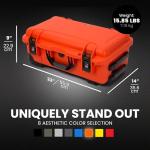 NANUK 935 Hard Case – Waterproof Equipment Case with Wheels, 22” x 14” x 9” – Dustproof and Impact Resistant, Airline Carry-On Approved – Orange