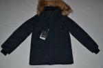 AUTHENTIC KIDS MACKAGE JO NAVY ALL SIZES WINTER DOWN KNEE LENGTH COAT  REAL FUR