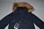AUTHENTIC KIDS MACKAGE JO NAVY ALL SIZES WINTER DOWN KNEE LENGTH COAT  REAL FUR