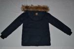 AUTHENTIC KIDS MACKAGE JO NAVY ALL SIZES WINTER DOWN KNEE LENGTH COAT  REAL FUR