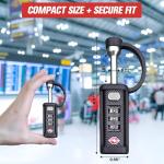 Monoshaft Gun Case Lock (4-Pack) - TSA Approved Red Hardened Steel Combination Padlock for Pelican Vault, VEVOR, Plano, Eylar, Nanuk, MEIJIA & Condition 1 Rifle Cases - Ammo Box & Luggage Security