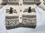 Vintage Canadian Sweater Company Wool Knit Hand Knotted Cowichan Sweater Med/Lg
