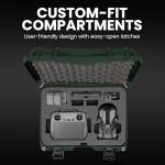 NANUK 915 DJI™ Mini 5 Pro Fly More Combo Plus - Waterproof Hard Case with Drone Foam Insert, Crushproof, Portable Travel Case, Made in Canada - Olive (15.8" x 12.1" x 6.8")