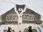 Vintage Canadian Sweater Company Wool Knit Hand Knotted Cowichan Sweater Med/Lg