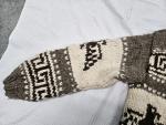 Vintage Canadian Sweater Company Wool Knit Hand Knotted Cowichan Sweater Med/Lg