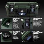 NANUK 915 DJI™ Mini 5 Pro Fly More Combo Plus - Waterproof Hard Case with Drone Foam Insert, Crushproof, Portable Travel Case, Made in Canada - Olive (15.8" x 12.1" x 6.8")