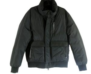 NEW/missing hood Men's Mackage Mens Black Nathan Bomber Jacket SZ 44 #DC558