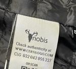 Certified New Nobis Elora XXS Women Canadian Down Vest Gray Black Leather Wool