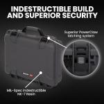 Nanuk Medium Series 910 Lightweight NK-7 Resin Waterproof Protective Case with Foam for Camcorder or Mirrorless Camera Kit, Graphite