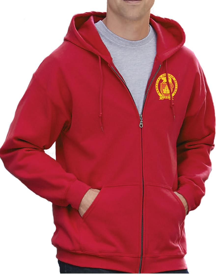 Canadian Pacific "1881 Beaver Logo" - 50/50 Cotton/Polyester Zippered Hoodie