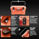 NANUK Trail 35 – 38.8 L (10.2-Gallon) Waterproof Gear Case – Modular Cargo Case for Camping, Fishing, Hunting & Outdoor Storage – Dustproof and Impact Resistant (22.0” x 15.9” x 11.6”) – Orange