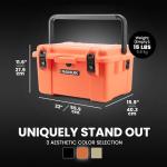 NANUK Trail 35 – 38.8 L (10.2-Gallon) Waterproof Gear Case – Modular Cargo Case for Camping, Fishing, Hunting & Outdoor Storage – Dustproof and Impact Resistant (22.0” x 15.9” x 11.6”) – Orange