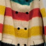 Vintage HUDSON's BAY Company Point Blanket Colorful WOOL COAT